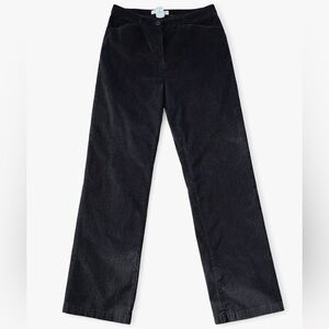 Vintage Penmans Black Corduroy High rise  Straight Leg Pants Academia Goth Dark